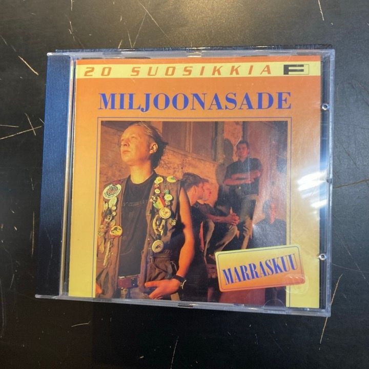 Miljoonasade - 20 suosikkia CD (VG/M-) -pop rock-